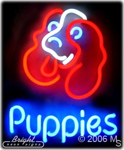 Puppies Neon Sign
