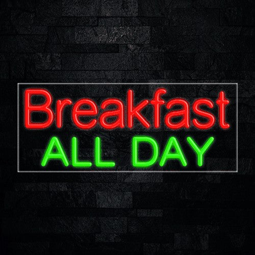 Breakfast All Day Flex-Led Sign