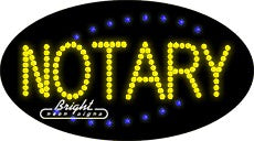 Notary LED Sign
