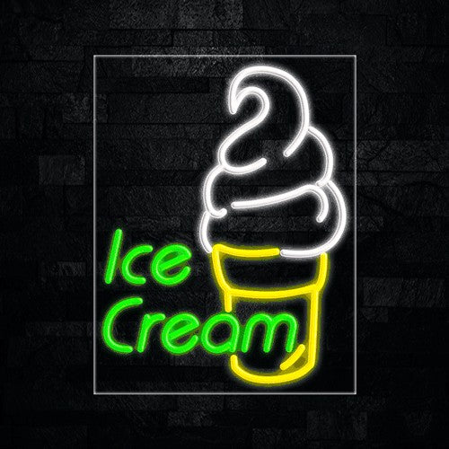 Ice Cream, Logo Flex-Led Sign