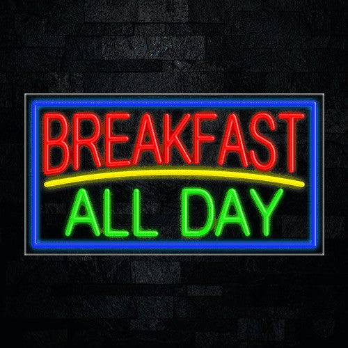 Thursday Breakfast Sign Breakfast All Day Flex-Led Sign only $513.00 - Food Flex LED Signs ...