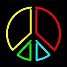 Peace Pieces Neon Sign