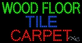 Wood Floor Tile Carpet LED Sign