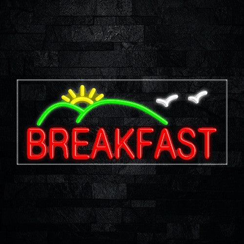 Breakfast, Logo Flex-Led Sign