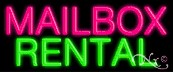 Mailbox Rental Economic Neon Sign