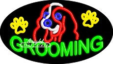 Grooming Flashing Neon Sign